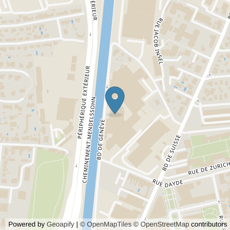 Map: location of Basic-Fit Toulouse Boulevard de Genève 24/7 in Toulouse