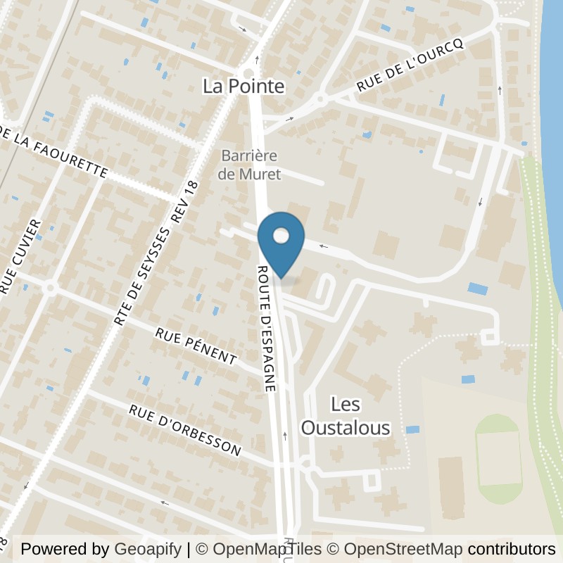 Map: location of Basic-Fit Toulouse Route d’Espagne in Toulouse