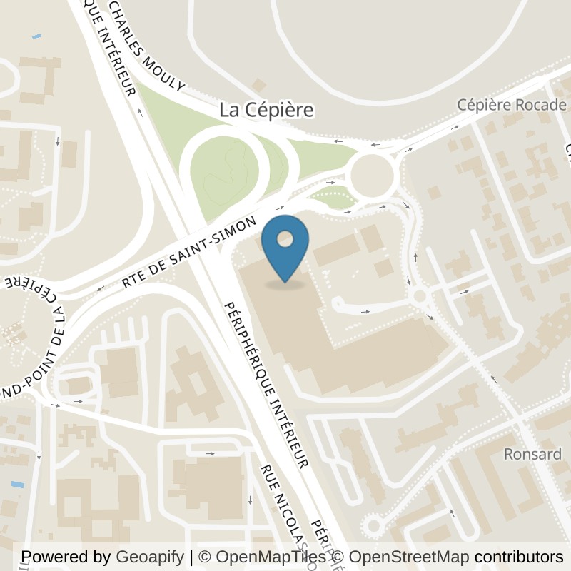Map: location of Basic-Fit Toulouse Rue Joachim du Bellay in Toulouse