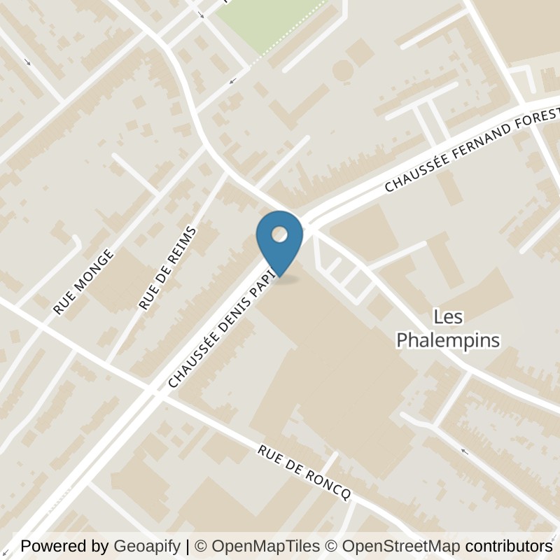 Map: location of Basic-Fit Tourcoing Chaussée Denis Papin in Tourcoing