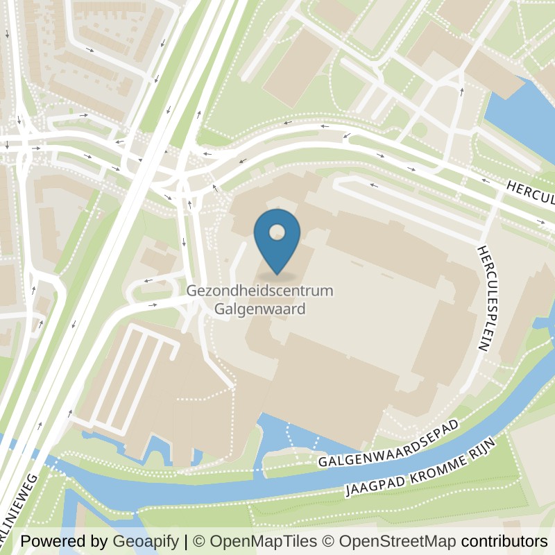 Map: location of Basic-Fit Utrecht Herculesplein in Utrecht
