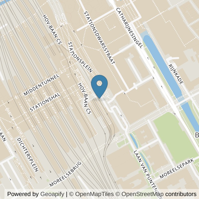 Map: location of Basic-Fit Utrecht Stationsplein 24/7 in Utrecht