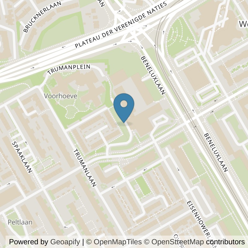 Map: location of Basic-Fit Utrecht Van Heuven Goedhartplein 24/7 in Utrecht
