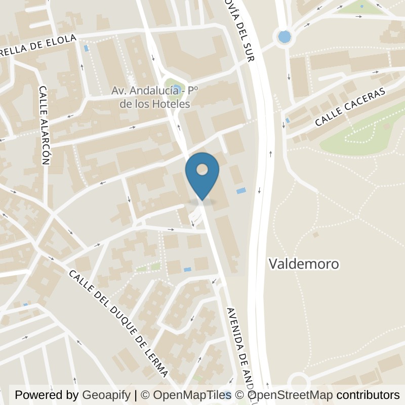Map: location of Basic-Fit Avenida de Andalucía 10 Valdemoro in Valdemoro