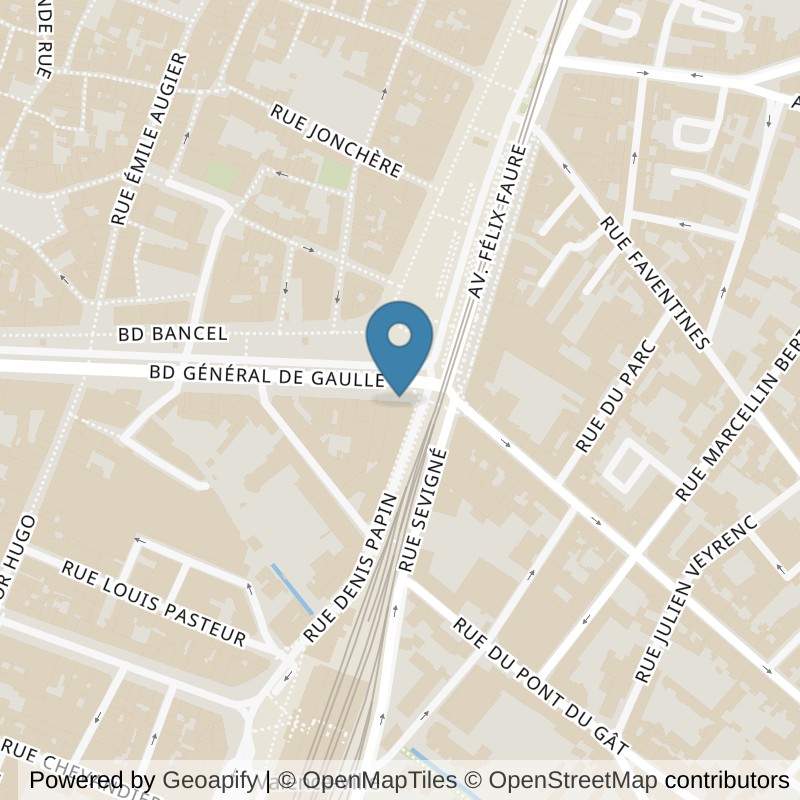 Map: location of Basic-Fit Valence Boulevard Général de Gaulle in Valence
