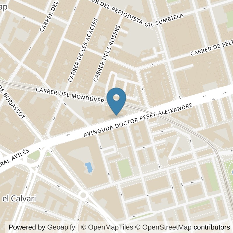 Map: location of Basic-Fit Avinguda del Doctor Peset Aleixandre 126 Valencia in Valencia