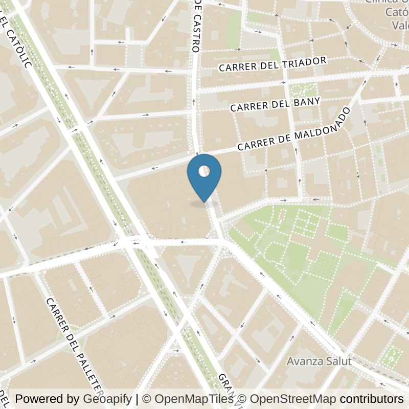 Map: location of Basic-Fit Guillem de Castro Valencia in Valencia