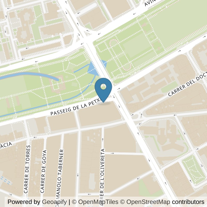 Map: location of Basic-Fit Passeig de la Petxina Valencia in Valencia