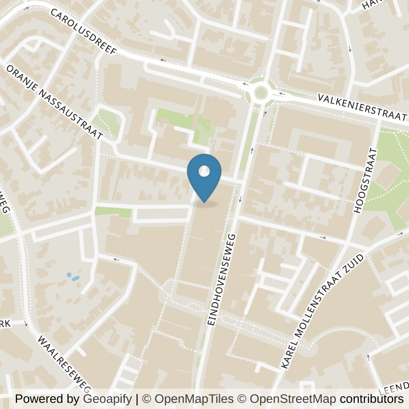 Map: location of Basic-Fit Valkenswaard Handwerkstraat 24/7 in Valkenswaard