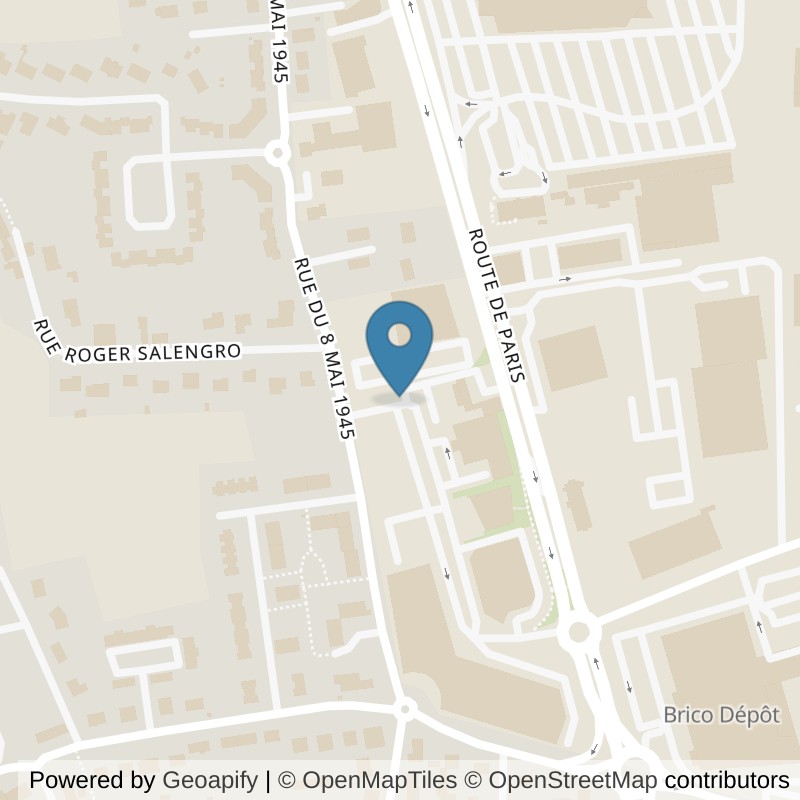 Map: location of Basic-Fit Varennes-Vauzelles Avenue du Général de Gaulle 24/7 in Varennes-Vauzelles