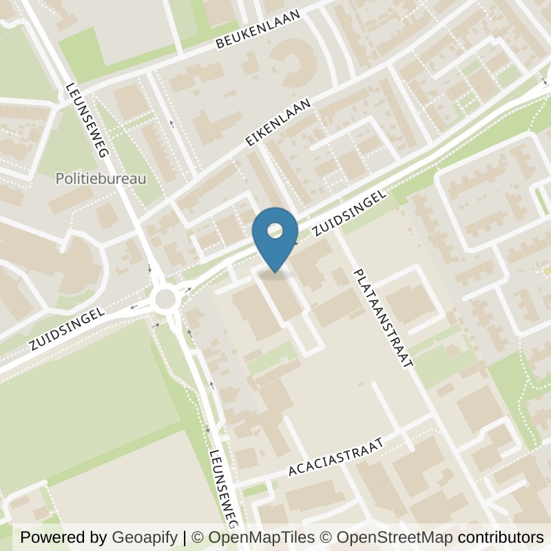 Map: location of Basic-Fit Venray Zuidsingel 24/7 in Venray