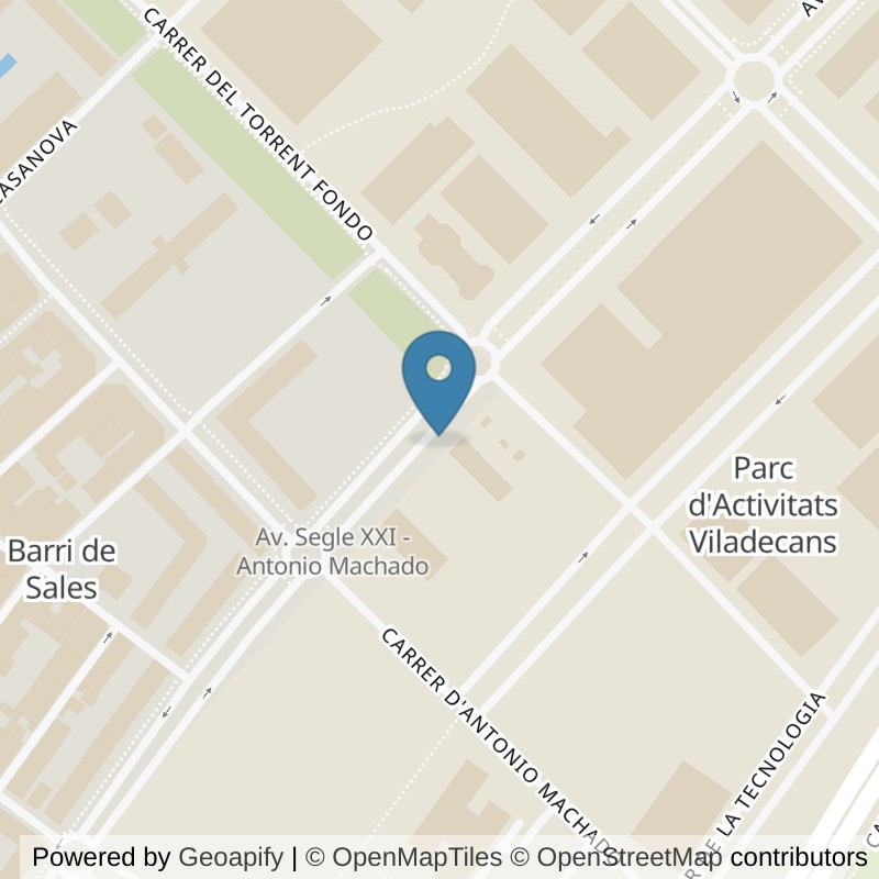 Map: location of Basic-Fit Centro Comercial Vilamarina 24/7 Viladecans in Viladecans