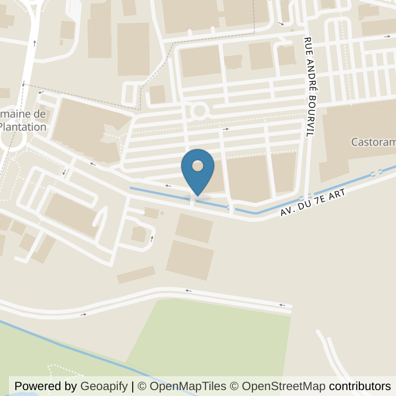 Map: location of Basic-Fit Villenave-d’Ornon Avenue du 7ème Art 24/7 in Villenave d'Ornon