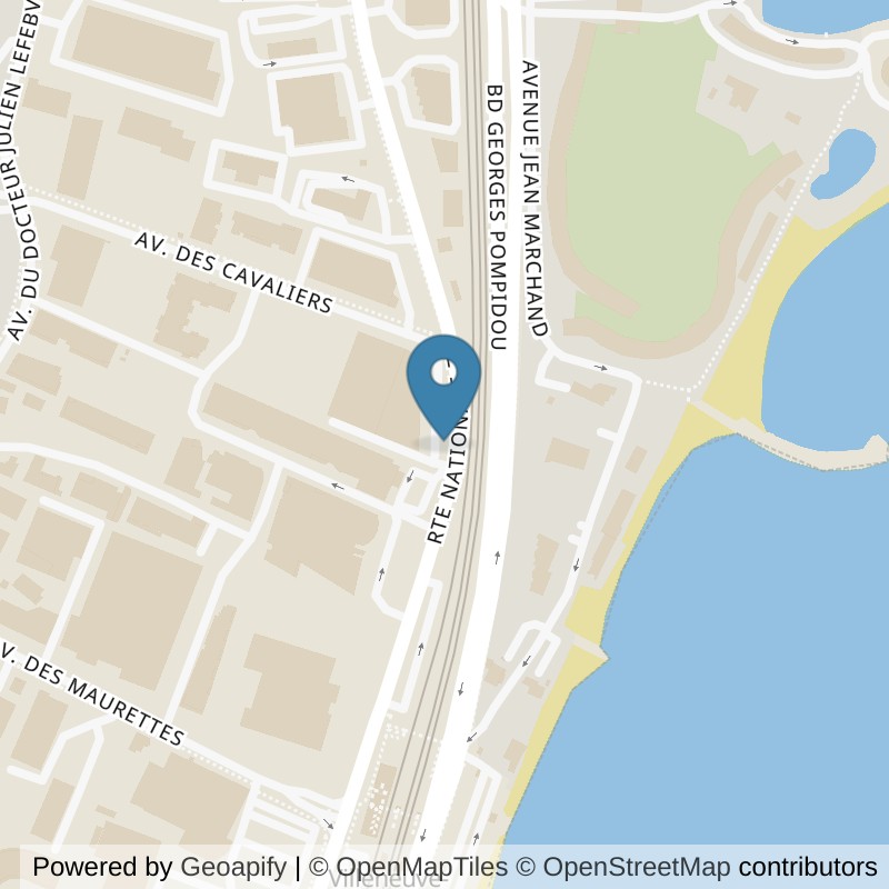 Map: location of Basic-Fit Villeneuve-Loubet Route Nationale 7 in Villeneuve-Loubet