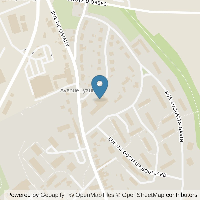 Map: location of Basic-Fit Vimoutiers Avenue du Mal Lyautey in Vimoutiers