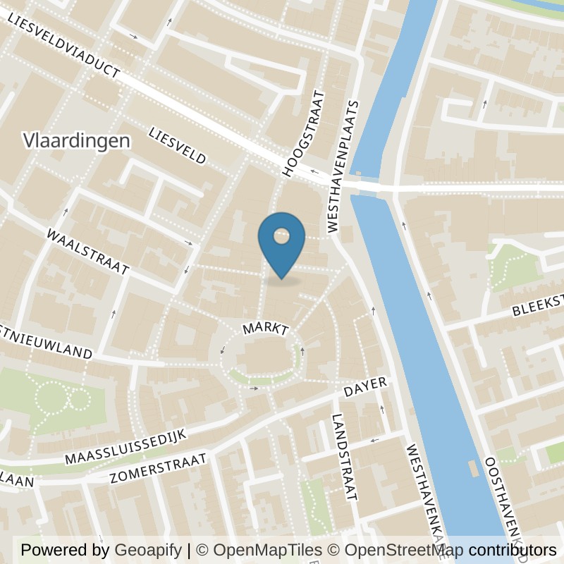 Map: location of Basic-Fit Vlaardingen Hoogstraat 24/7 in Vlaardingen