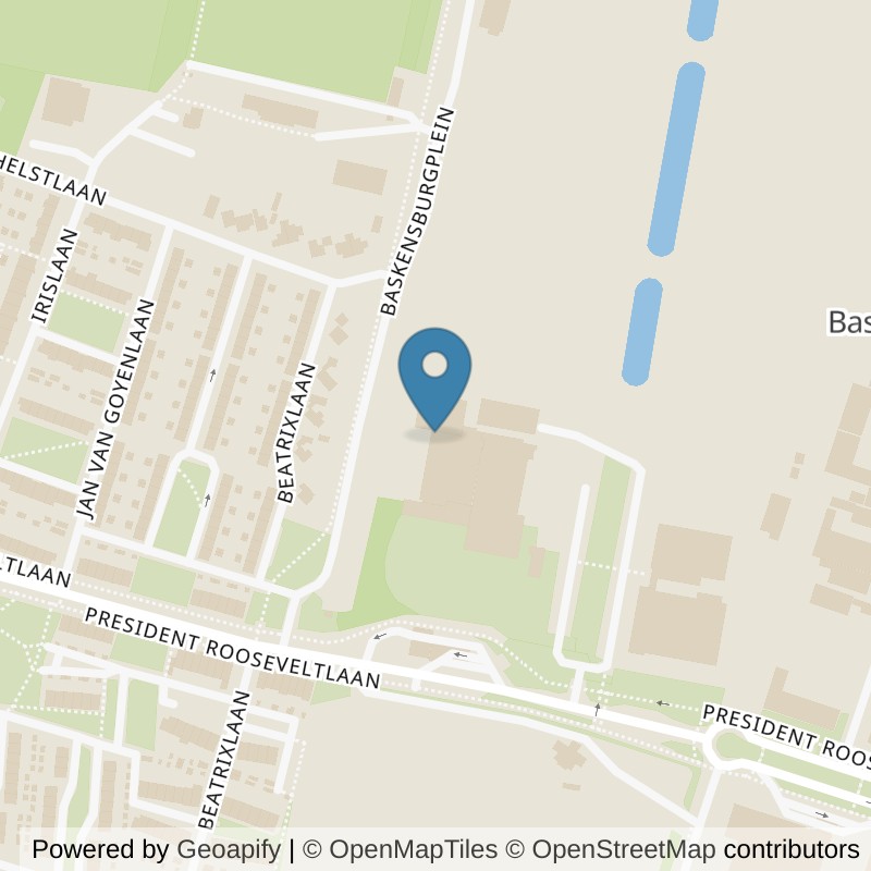 Map: location of Basic-Fit Vlissingen Baskensburgplein 24/7 in Vlissingen