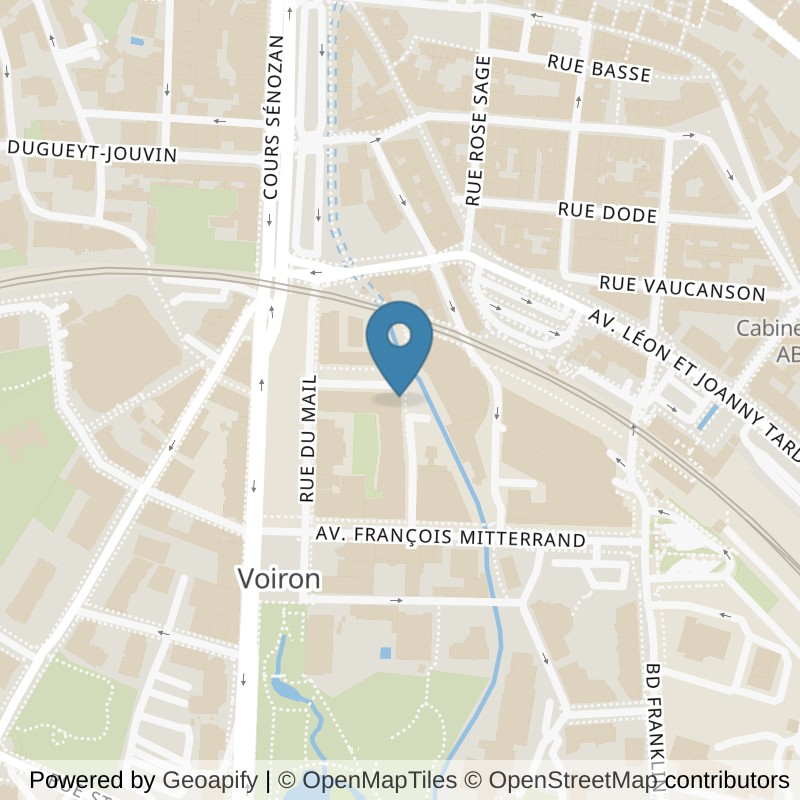 Map: location of Basic-Fit Voiron Rue du Mail in Voiron