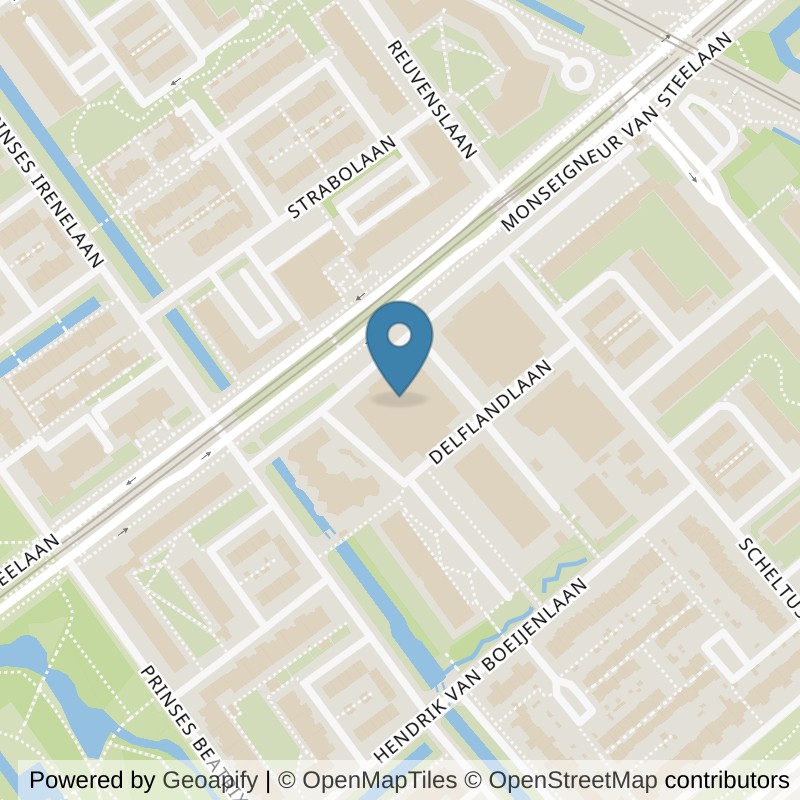 Map: location of Basic-Fit Voorburg Mgr. van Steelaan in Voorburg