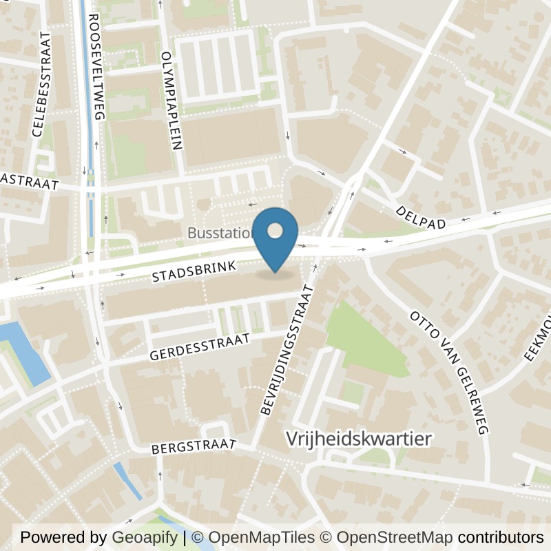 Map: location of Basic-Fit Wageningen Stadsbrink in Wageningen