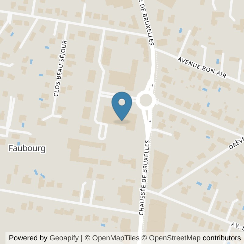 Map: location of Basic-Fit Waterloo Chaussee de Bruxelles 24/7 in Waterloo