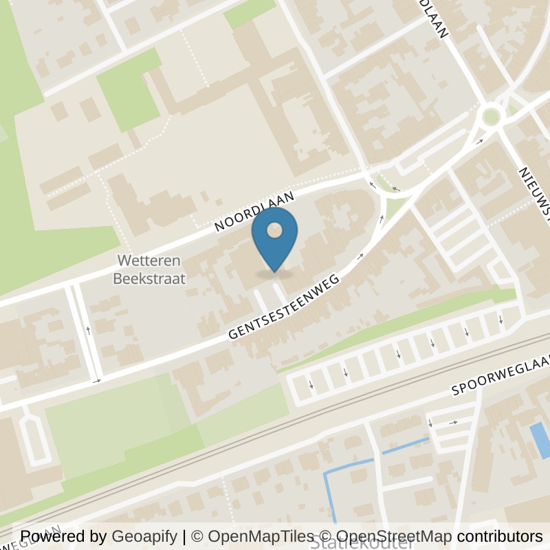 Map: location of Basic-Fit Wetteren Gentsesteenweg 24/7 in Wetteren