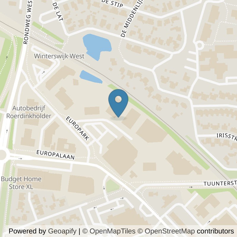 Map: location of Basic-Fit Winterswijk Europark 24/7 in Winterswijk