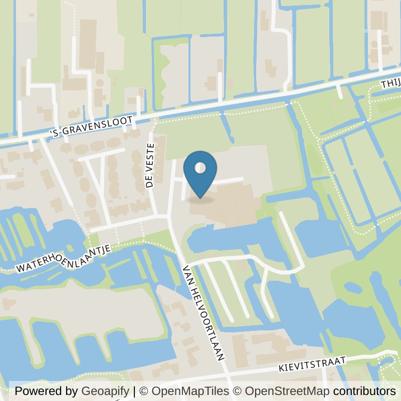 Map: location of Basic-Fit Woerden van Helvoortlaan 24/7 in Woerden