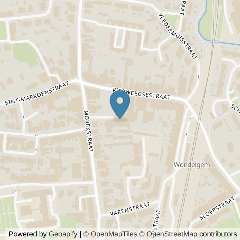 Map: location of Basic-Fit Wondelgem Morekstraat 24/7 in Wondelgem