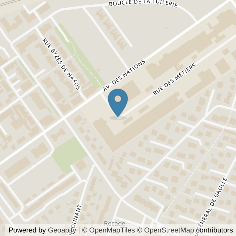 Map: location of Basic-Fit Yutz Rue des Métiers in Yutz