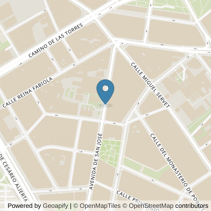 Map: location of Basic-Fit Avenida San José Zaragoza in Zaragoza