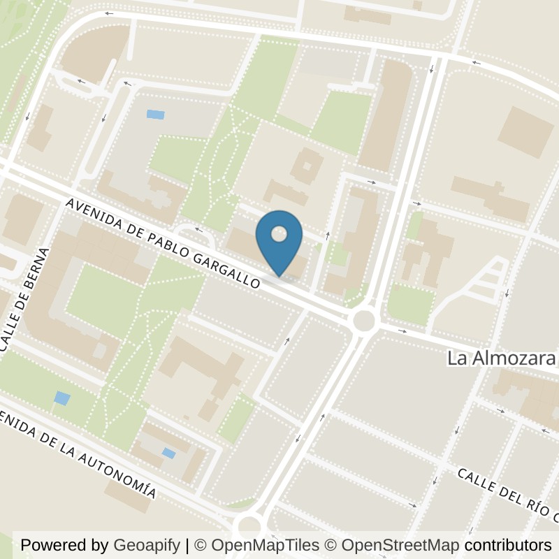 Map: location of Basic-Fit Pablo Gargallo Zaragoza in Zaragoza