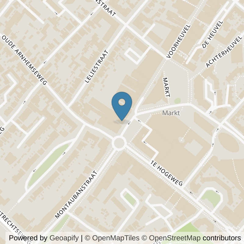 Map: location of Basic-Fit Zeist Voorheuvel 24/7 in Zeist