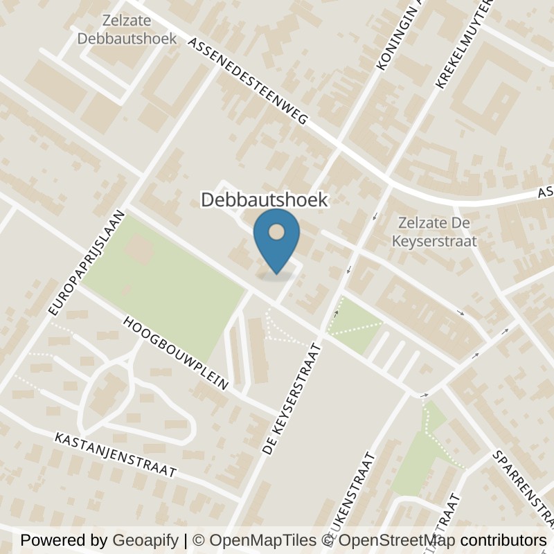 Map: location of Basic-Fit Zelzate Hoogbouwplein in Zelzate