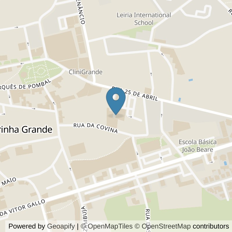 Map: location of Be-Fit Marinha Grande in Marinha Grande