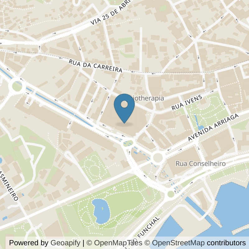 Map: location of Be-Fit Plaza Madeira in Funchal
