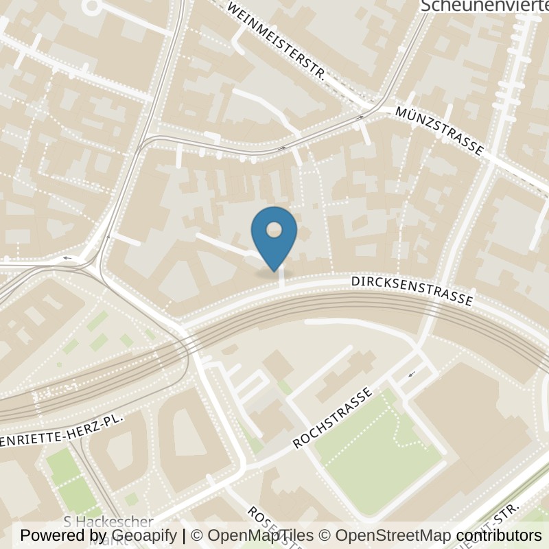 Map: location of BEAT81 Hackescher CIRCUIT in Berlin
