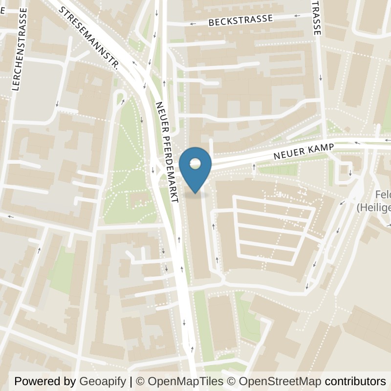 Map: location of BEAT81 Neuer Pferdemarkt in Hamburg