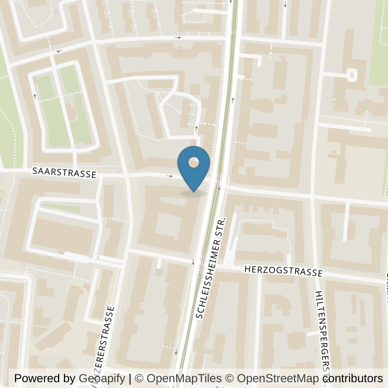 Map: location of BEAT81 Cycle Studio Schwabing-West in München