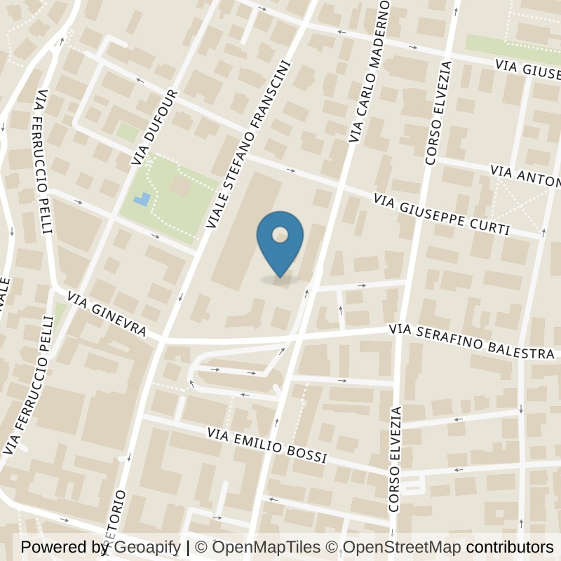 Map: location of Belady Fitness Club Lugano in Lugano