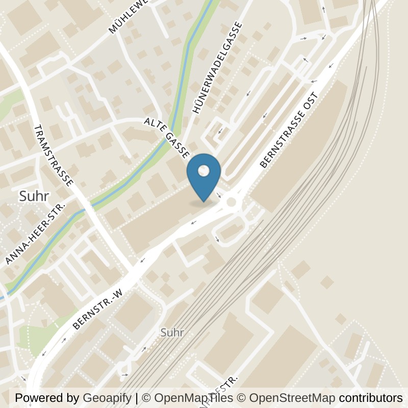 Map: location of BellVida Training AG in Suhr