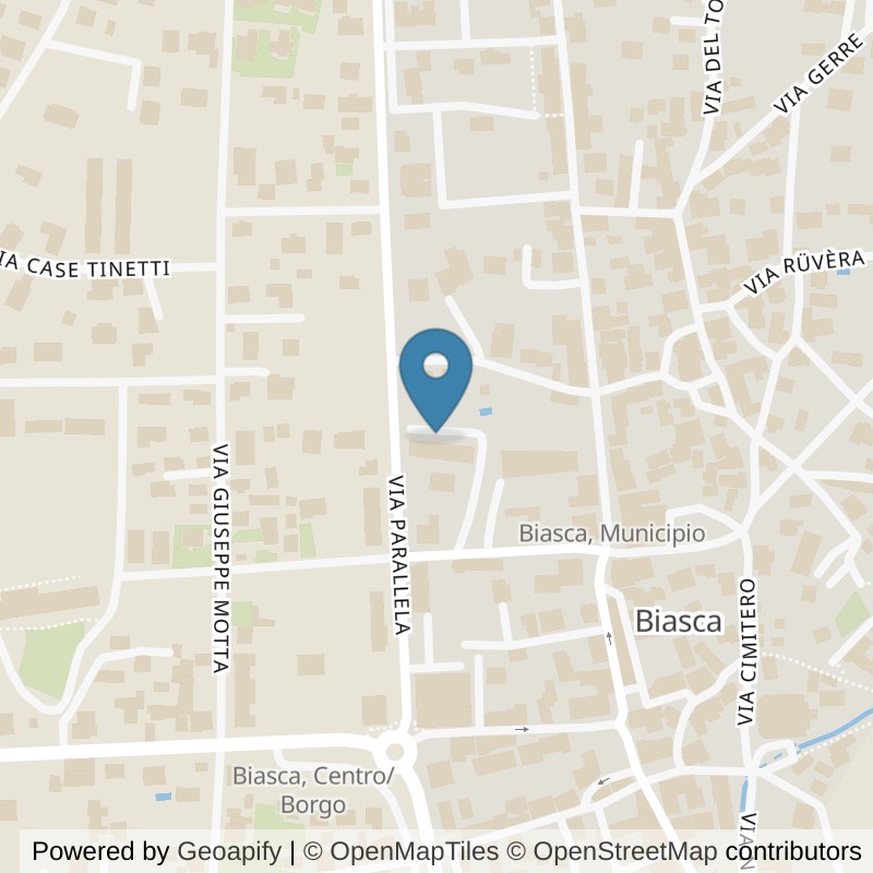 Map: location of BENEFIT CENTRO DI ALLENAMENTO SA in Biasca