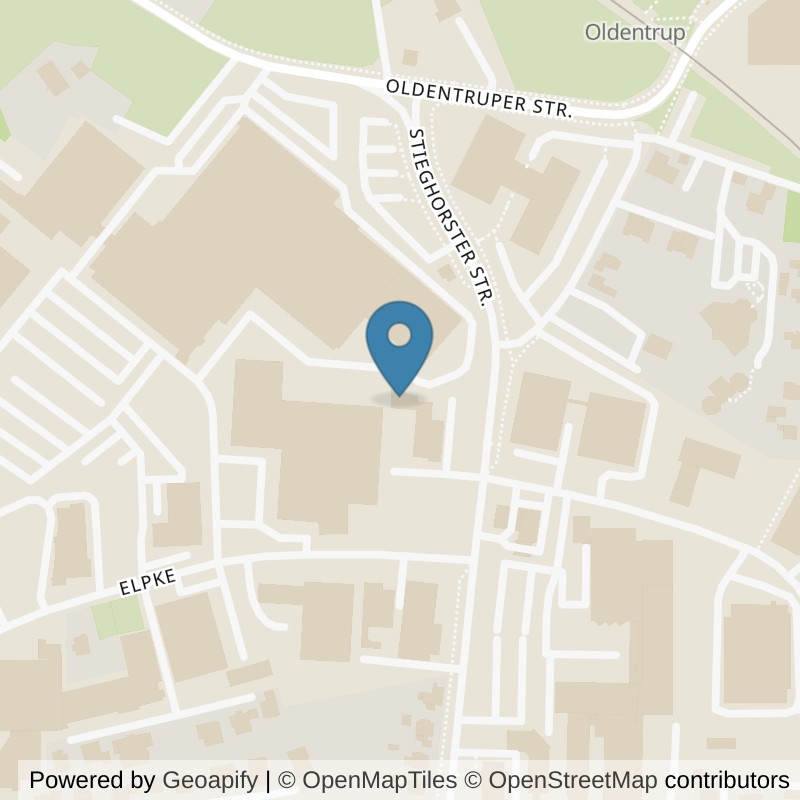 Map: location of beneFit Bielefeld in Bielefeld
