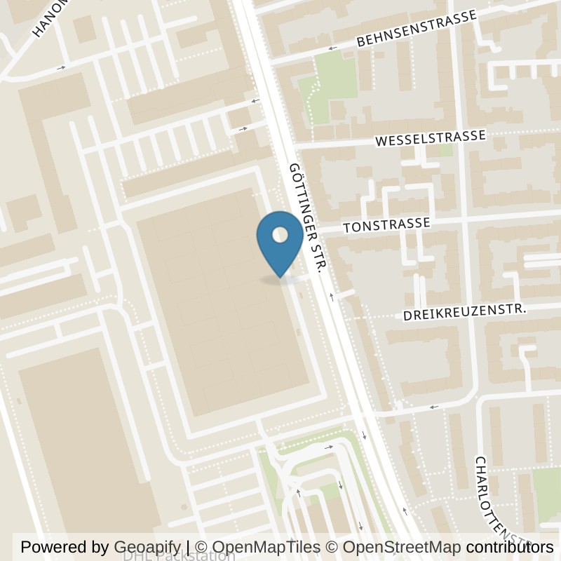 Map: location of benefit-fitness-hannover-linden-sued in Hannover