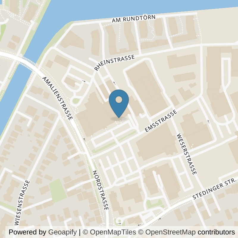 Map: location of benefit-fitness-oldenburg in Oldenburg