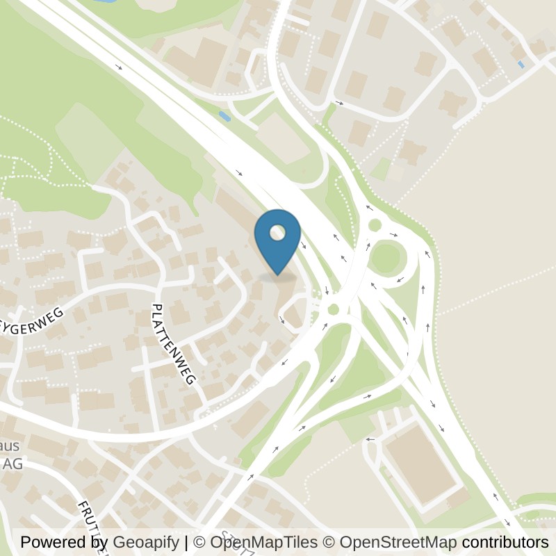 Map: location of BeoCenter Gym Fitness Spiez in Spiez