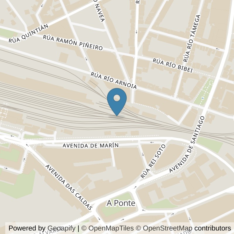 Map: location of BeOne Ourense in ourense