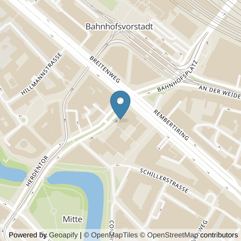 Map: location of Bionic Sport Bremen in Bremen