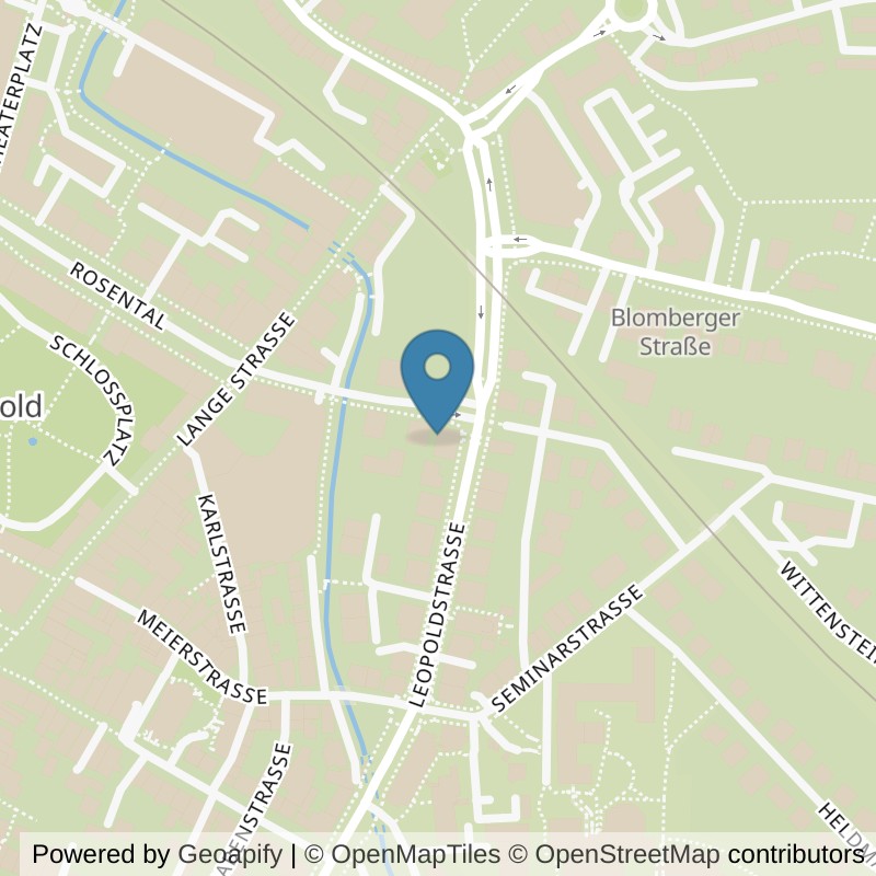 Map: location of Bionic Sport Detmold in Detmold