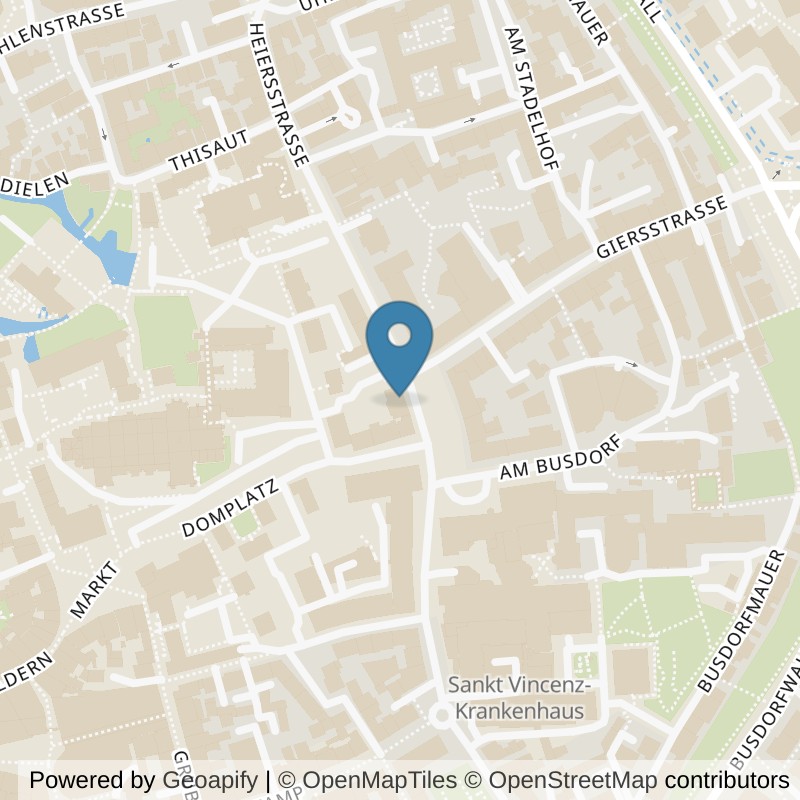 Map: location of Bionic Sport Paderborn Zentrum in Paderborn